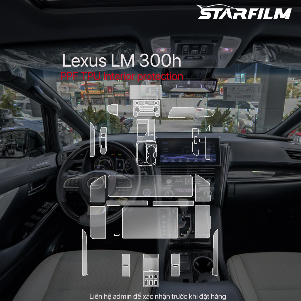Lexus LM 300h 2023 PPF TPU nội thất chống xước tự hồi phục STARFILM